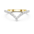 Virelle Chevron Diamond Wedding Band