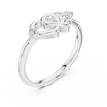 Amorette Interlocking Heart Diamond Ring