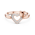 Coralie Crowned Heart Diamond Ring