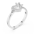 Coralie Crowned Heart Diamond Ring