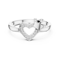 Coralie Crowned Heart Diamond Ring