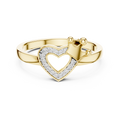 Coralie Crowned Heart Diamond Ring