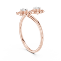 Fleuria Two Diamond Flower Ring