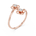 Fleuria Two Diamond Flower Ring
