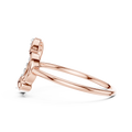 Amorette Diamond Heart & Bow Ring