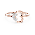 Elara Diamond Heart Ring