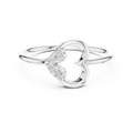 Elara Diamond Heart Ring