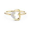 Elara Diamond Heart Ring
