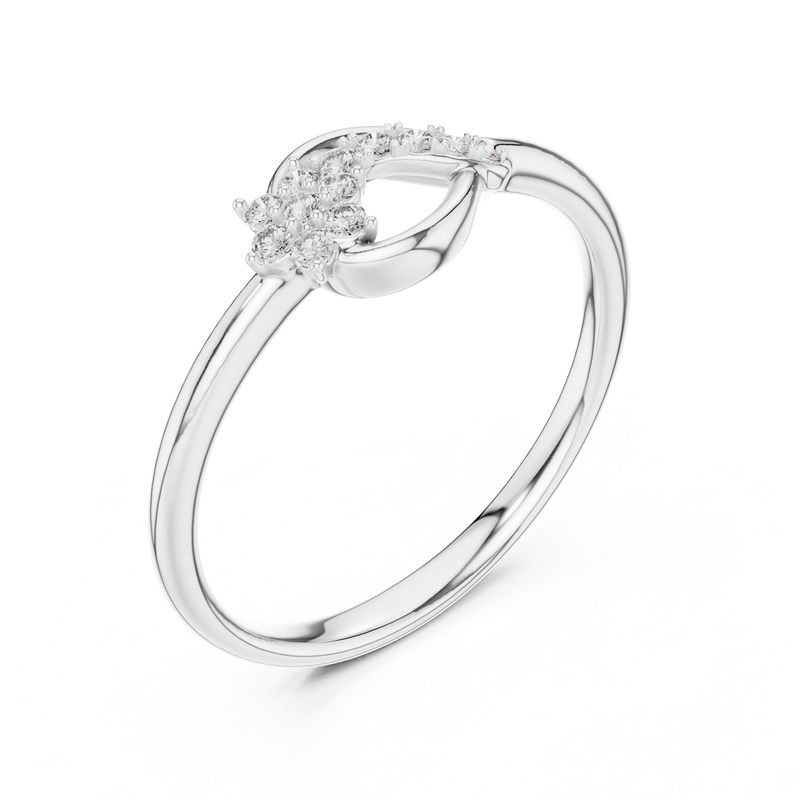 Serena Diamond Infinity Ring detail
