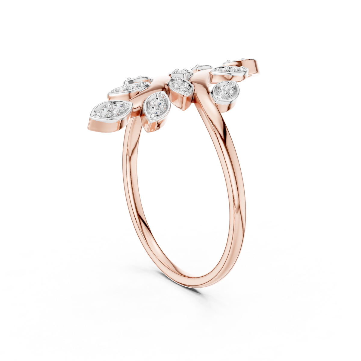 Sylvie Diamond Leaf Ring