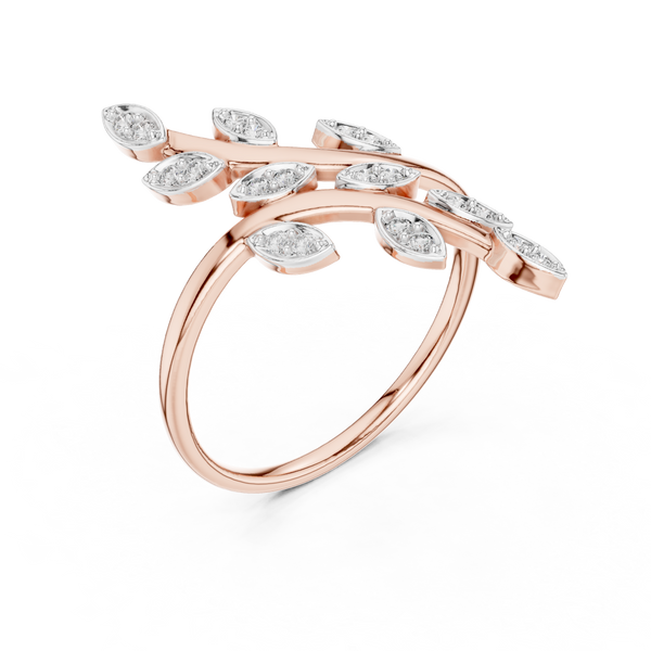 Sylvie Diamond Leaf Ring