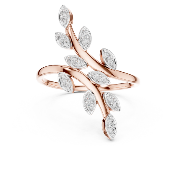 Sylvie Diamond Leaf Ring