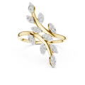 Sylvie Diamond Leaf Ring