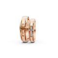 Aurelia Diamond Geometric Wedding Band Set