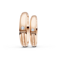 Aveline Diamond Wedding Band Set