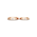 Elvaris Princess & Round Diamond Wedding Band Set