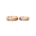 Elian Diamond Cross Wedding Band Set