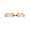 Elara Four Diamond Wedding Band Set