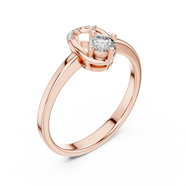Elowen Diamond Loop Ring