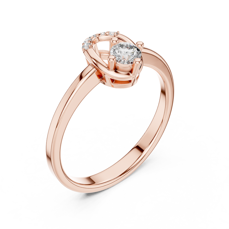 Elowen Diamond Loop Ring detail