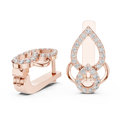 Aurelia Pavé Teardrop Huggie Earrings