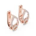 Aurelia Pavé Teardrop Huggie Earrings