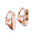 Aurelia Pavé Teardrop Huggie Earrings