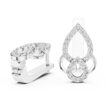 Aurelia Pavé Teardrop Huggie Earrings