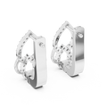 Aurelia Pavé Teardrop Huggie Earrings