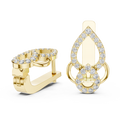 Aurelia Pavé Teardrop Huggie Earrings