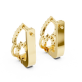 Aurelia Pavé Teardrop Huggie Earrings