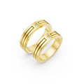 Valen Princess Diamond Wedding Band Set