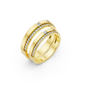 Elvaris Princess & Round Diamond Wedding Band Set