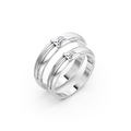 Aveline Diamond Wedding Band Set