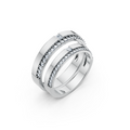 Elvaris Princess & Round Diamond Wedding Band Set