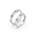 Soren Bezel Diamond Wedding Band Set