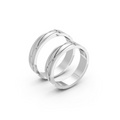 Elara Interwoven Wedding Band Set