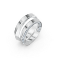 Elara Diamond Twist Wedding Band Set