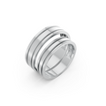 Valen Grooved Wedding Band Set