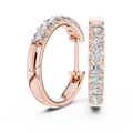 The Celeste Diamond Huggie Hoop Earrings