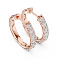 The Celeste Diamond Huggie Hoop Earrings