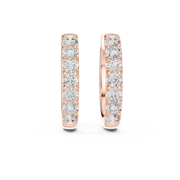 The Celeste Diamond Huggie Hoop Earrings