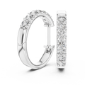 The Celeste Diamond Huggie Hoop Earrings