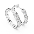 The Celeste Diamond Huggie Hoop Earrings