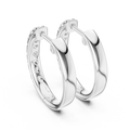 The Celeste Diamond Huggie Hoop Earrings