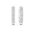 The Celeste Diamond Huggie Hoop Earrings