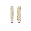 The Celeste Diamond Huggie Hoop Earrings