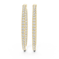 Eternal Pavé Diamond Hoop Earrings