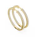 Eternal Pavé Diamond Hoop Earrings