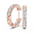 Aurora Diamond Inside-Out Huggie Hoop Earrings